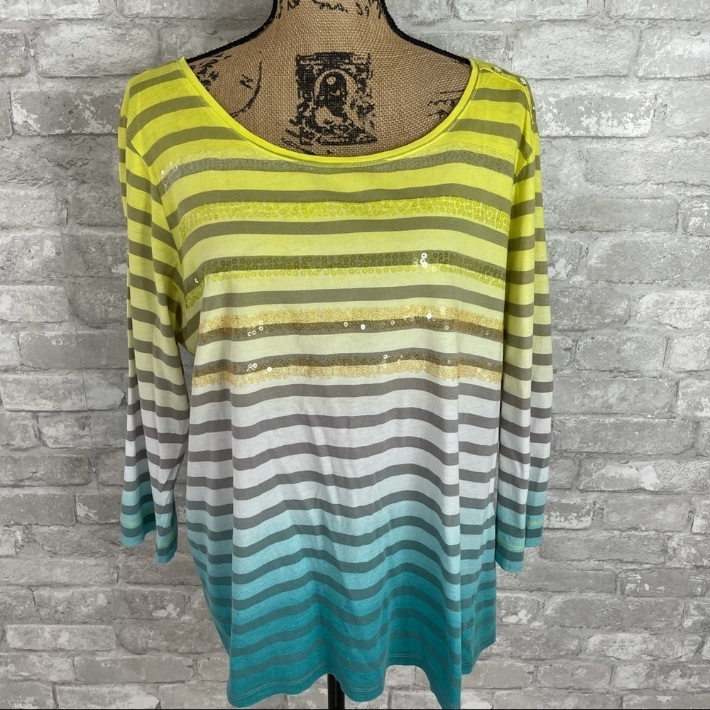 Sportelle Striped Top